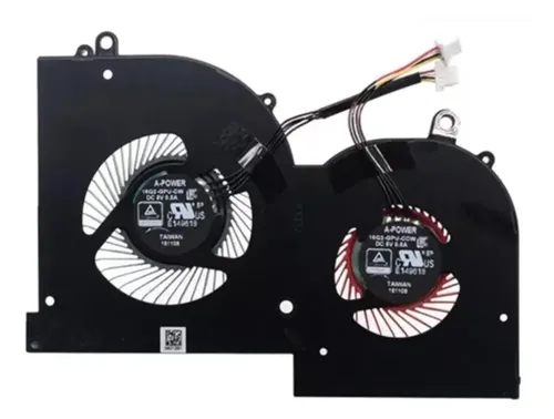 Ventilateurs De Remplacement CPU Et GPU Pour MSI GS65 MS 16Q2 - Kit De Refroidissement Pour Ordinateur Portable