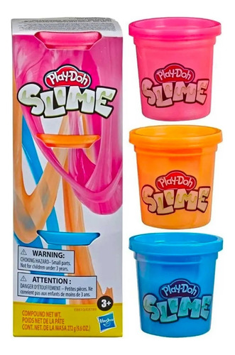 Pack Play Doh Slime 6 Latas Diferentes Colores