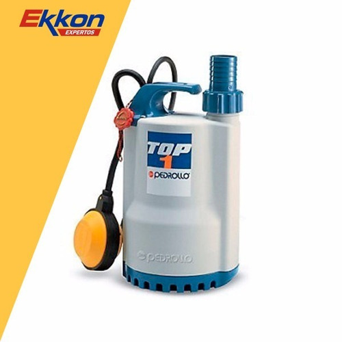 Imagen 3 de 6 de Bomba Sumergible Pedrollo 0.3hp Desagote Agua Portatil Top 1