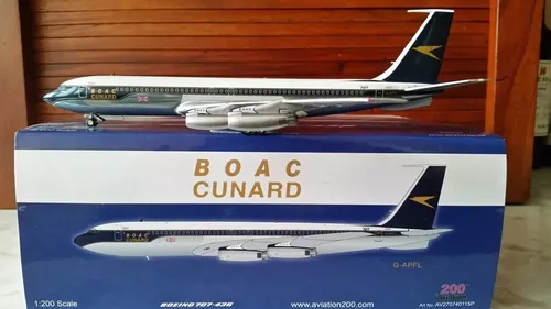 Avion Boeing 707-420 De Boac Cunard G-apfl En Escala 1:200 | Meses