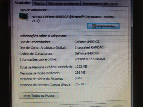 Placa De Vídeo Nvidia Geforce 8400gs 256mb (Usado)