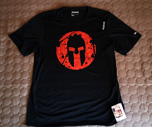 Poleras Camisetas Reebok Crossfit Spartan Race Perform Black