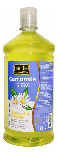  Shampoo Clareador De Camomila Profissional Ouribel 1lt