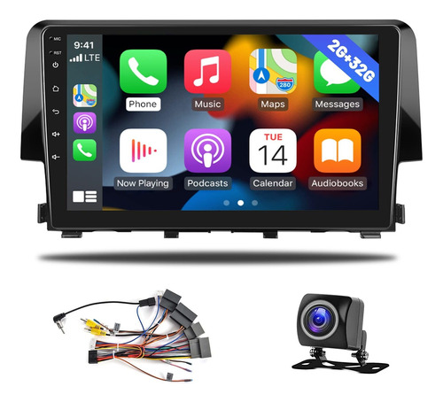 Estereo Inalambrico Carplay Android 11 Para Honda Civic