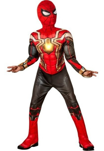 Imagen 6 de 7 de Disfraz Spiderman Hombre Araña Niño C/luz Disfraces American