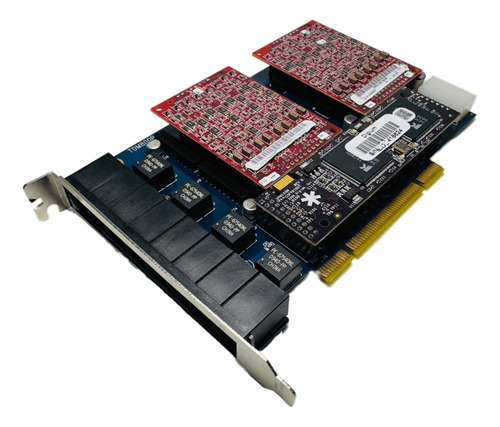 Placa Digium Tdm-800p Con 8 Fxo Y Eco Off Completa, Asterisk