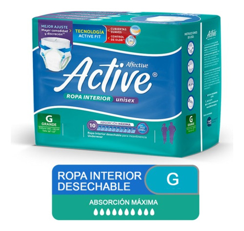 Pañales Pants Active G X 10 Unidades 