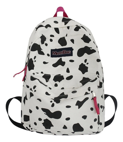 Mochila Vaca Animal Print Vaquita Cute Linda Muuu 