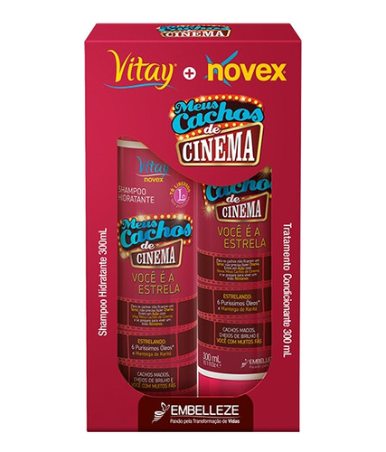 Kit Shampoo Acondicionador Meus Cachos De Cinema Novex