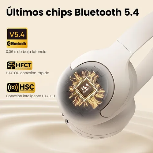 Audífonos Haylou S30 Con Noise Cancellin Blanco Inalámbricos