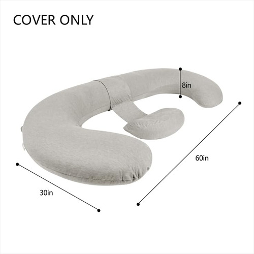 Funda De Almohada De Embarazo En Forma E, Algodón