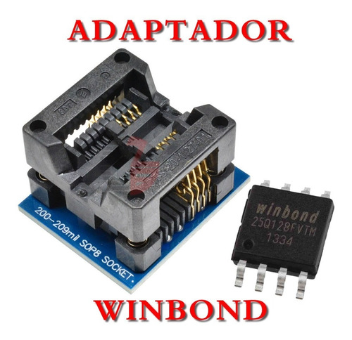 Adaptador Memoria Eeprom Smd - Sop8 A Dip8 De 200mil