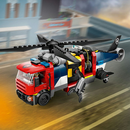Lego City: Helicóptero, Camión De Bomberos Y Submarino 60462