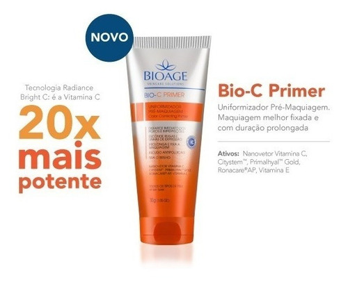 Primer Bio-c Uniformizador Vitamina C Para Rosto Bioage 30g