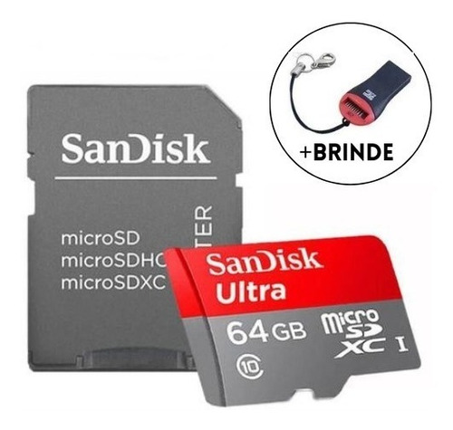 Cartão Sd 64gb Sandisk Original Cartão De Memoria 64gb Ultra