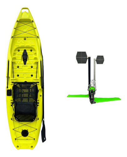 Milha Nautica Alpha Cross Drive caiaque cor neón