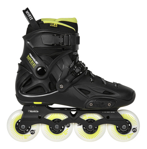 Rollers Powerslide Imperial Black Yellow 80 2021- Freeskate