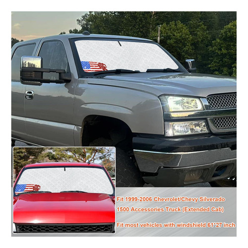Fnget Parasol Para Parabrisas Para Camioneta Silverado 1500