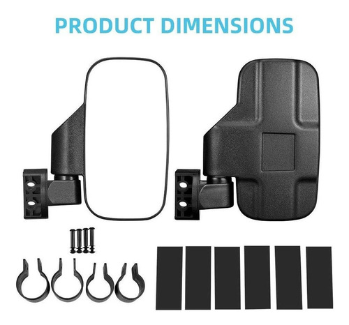 C Espejos Laterales Universales Utv Para Polaris Rzr