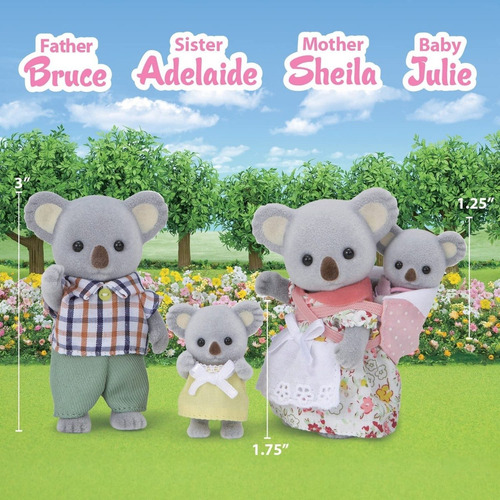 Calico Critters Koala Family Familia Sylvanian Ternurines