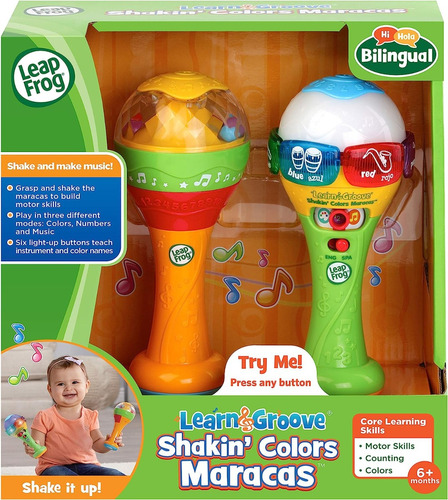 Leap Frog Maracas Colores Y Números Bilingüe 80-607549 Color Amarillo