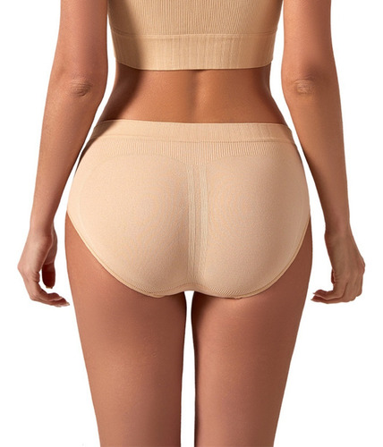 Pantaletas De Puro Algodón Transpirable Para Mujer, 6 Piezas
