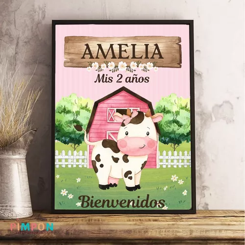 Kit imprimible La Granja de Zenón + Banner Circular Fondo Mesa Dulce