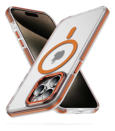Funda De Teléfono Transparente Magnética De Lujo Para iPhone A Prueba De Golpes