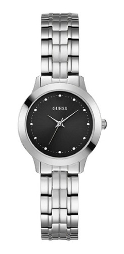 Reloj Mujer Guess U0989l9 Cuarzo Pulso Plateado En Acero