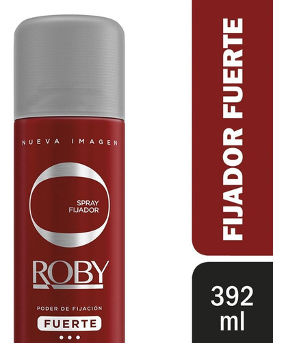 Roby Spray Fijador Fuerte Rojo Reforz X 392ml