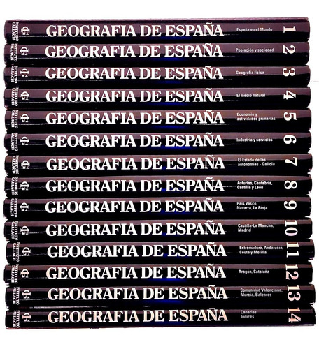 España Y Su Geografia X 14ts. Colección De Lujo. Turismo.
