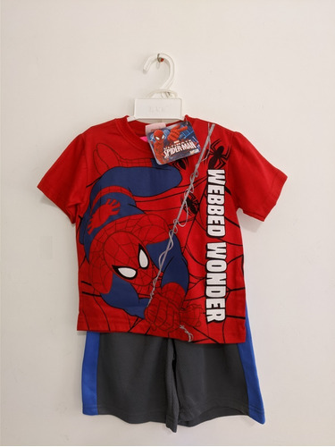 Conjunto Para Niño Marvel Spiderman 3 Años 