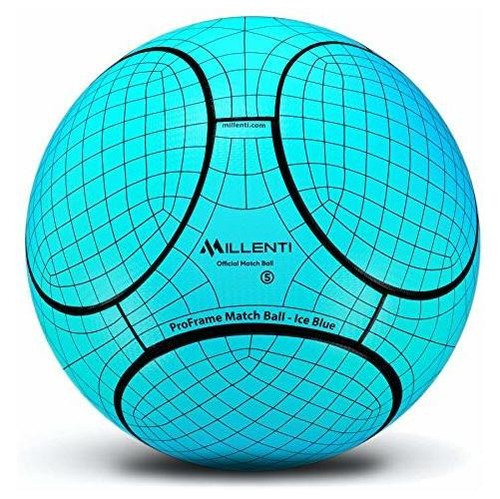 Millenti Proframe Club Soccer Ball-blue - Tamaño 5 Rk4cw