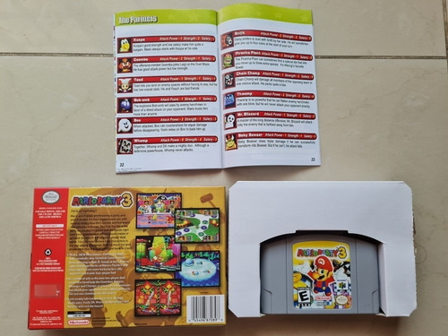 Mario Party 3 Cartucho Rpro Con Caja Y Manual N64 Nintendo (Usado)