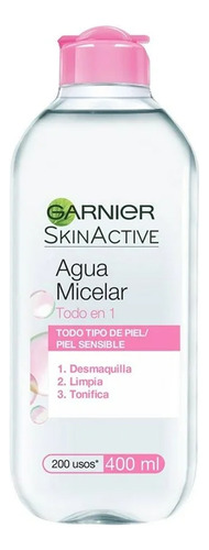 Garnier Skinactive Agua Micelar Todo En Uno 400 Ml.