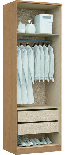 Módulo De Guarda Roupa 2 Portas 2 Gavetas Jb