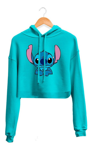 Hoodie Crop Top Stitch Sonriendo