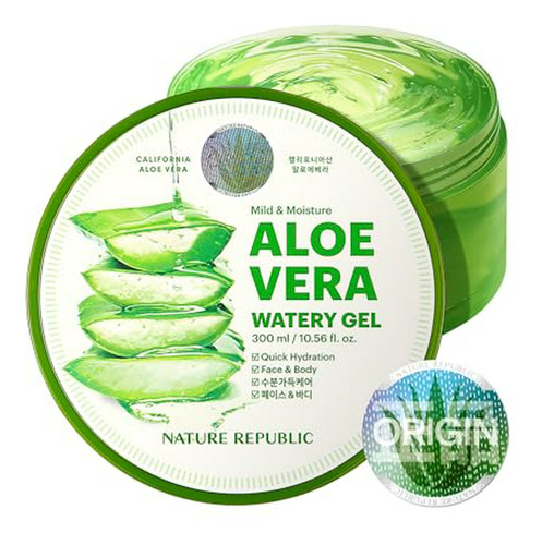 Gel De Aloe Vera 92% Nature Republic, 300 Ml.