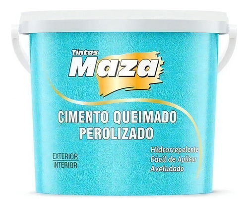  Efeito Cimento Queimado Perolizado Maza 3kg Cor Azul Tiffany