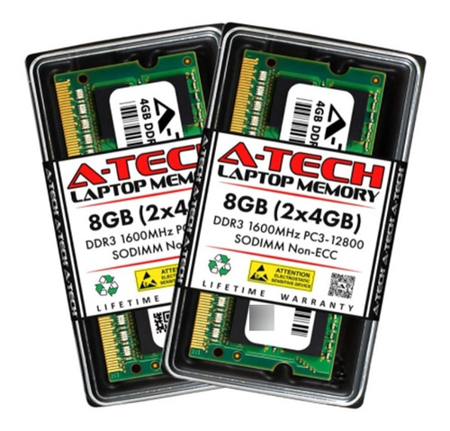 Memoria Ram Ddr3  4gb A-tech Pc3-12800 1600mhz Laptop 