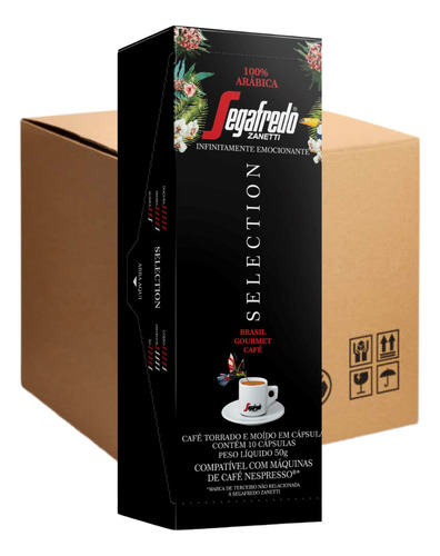 Cápsulas De Cafe Segafredo Selection Mayorista X100