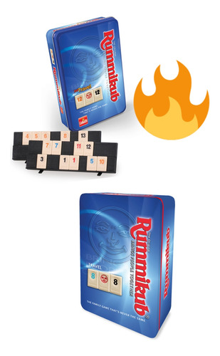 Juego Rummikub Trabel Tin Juego De Mesa Original 2