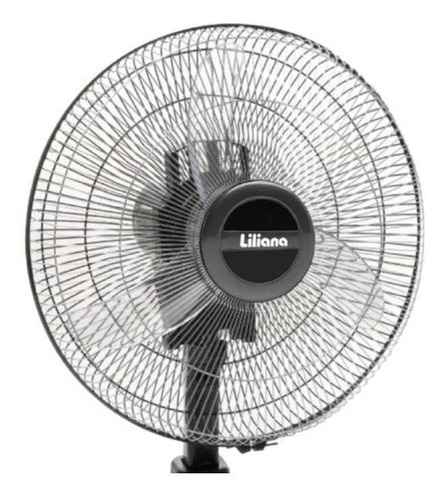 Imagen 2 de 2 de Ventilador de mesa Liliana VSOC16 negro con 3 palas color transparente de plástico, 16" de diámetro 220 V