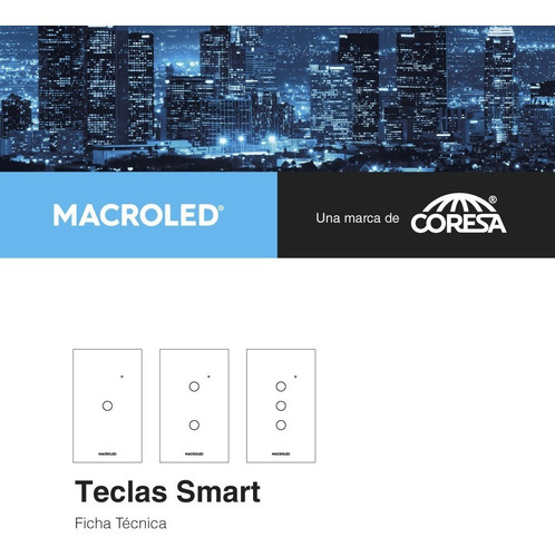 Imagen 4 de 7 de Tecla Smart Tactil Wifi Inteligente 1 Luz Alexa Siri Google