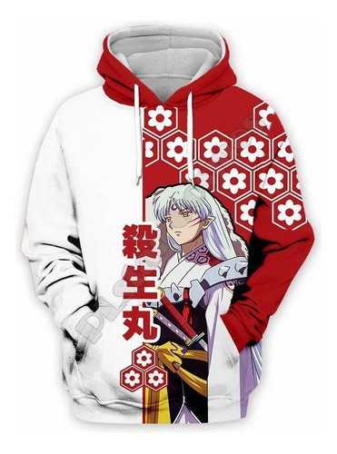 Sudadera Anime Inuyasha Casual Unisex Impresión 3d