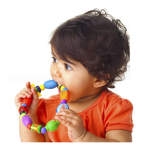 Imagen 6 de 10 de Sonajero Mordillo Nuby Con Relieves Varios Alivia/masajea