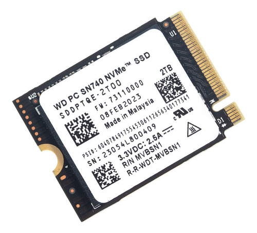 Disco sólido SSD interno Western Digital SN740 SDDPTQE-2T00 2TB M.2 2230