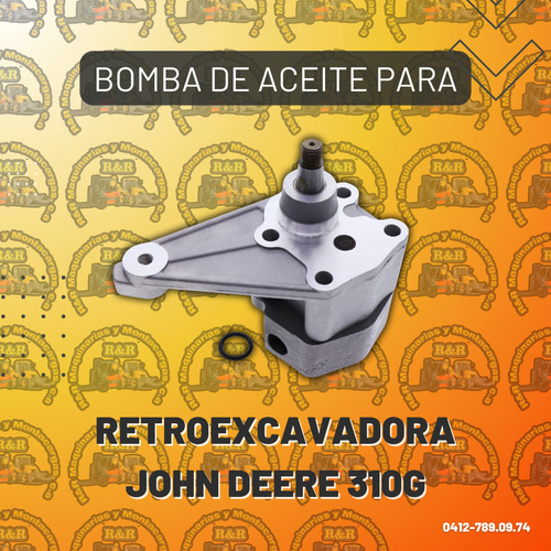 Bomba De Aceite Para Retroexcavadora John Deere 310g