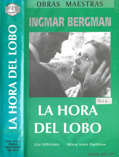 La Hora Del Lobo Vhs Terror Ingmar Bergman Max Von Sydow