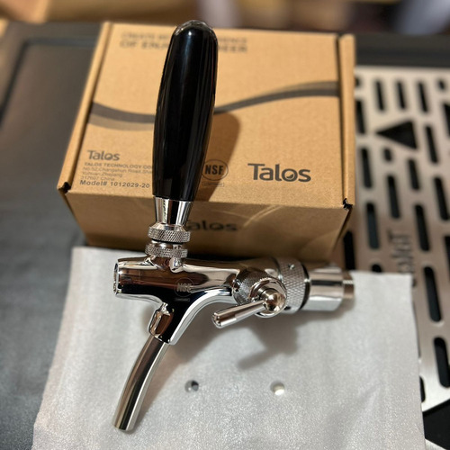Chopera Eléctrica Talos 2 Canillas Cerveza Artesanal Color Negro